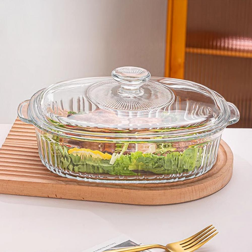 Meal Prep Glass Containers Oven Safe - Microwave Safe Baking Pan Heat-resistant Glass