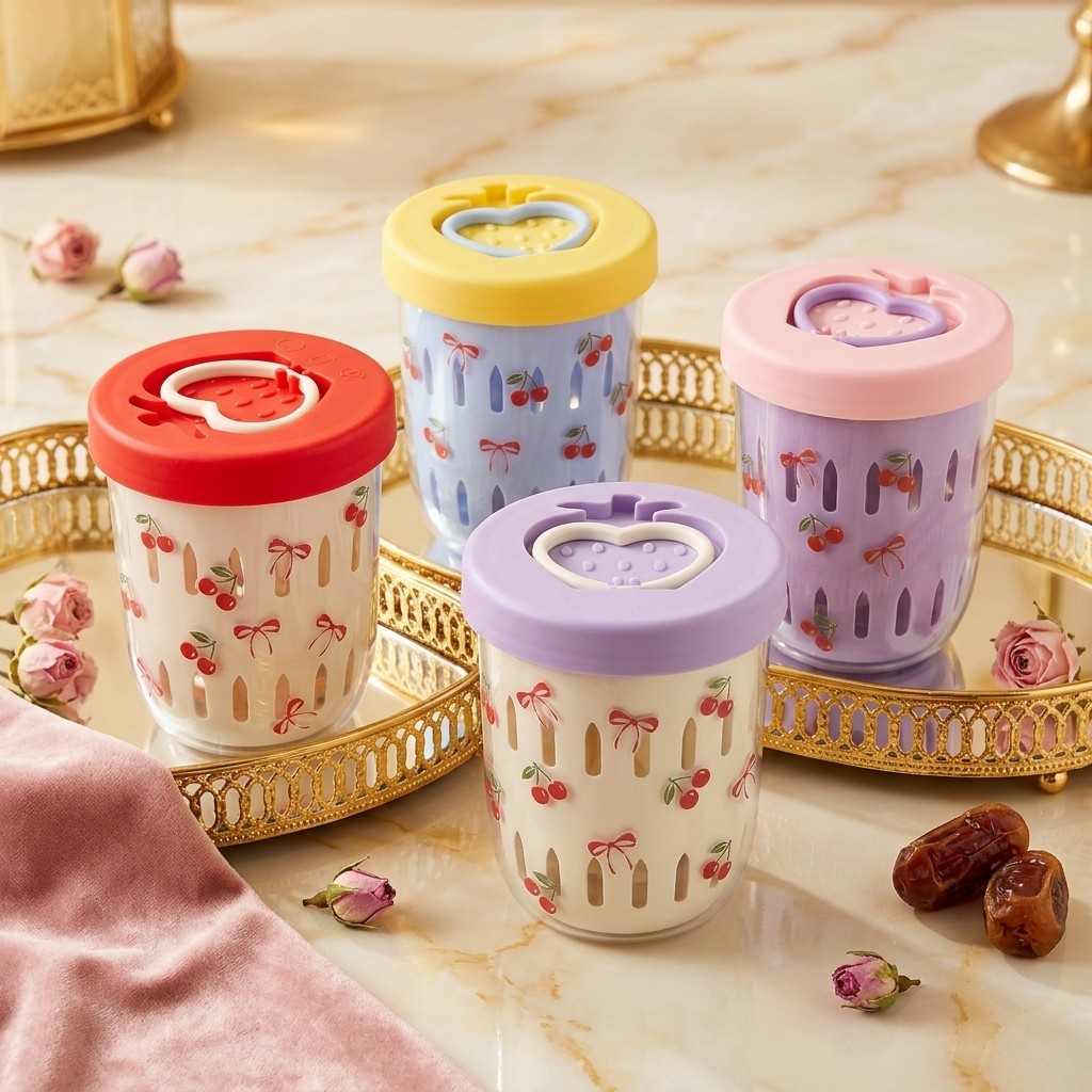 Meal Prep Yogurt Containers - Clear Plastic Overnight Oats Container with