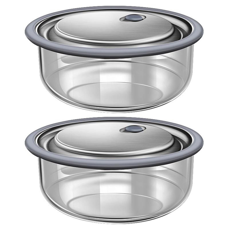 Meal Prep Glass Containers Oven Safe - New Thicken High Borosilicate Glass Lunch