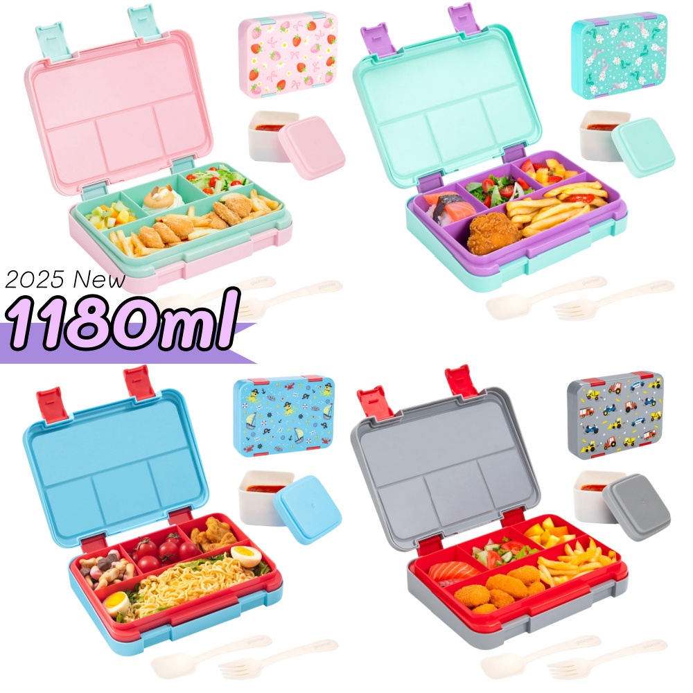 Meal Prep Dinners - 40oz Cartoon Pattern Bento Lunch Box