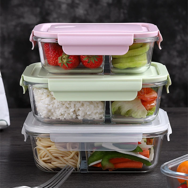Glass Lunch Box Sealed Fresh-K - огляд і ціна Meal Prep Glass Containers Oven Safe