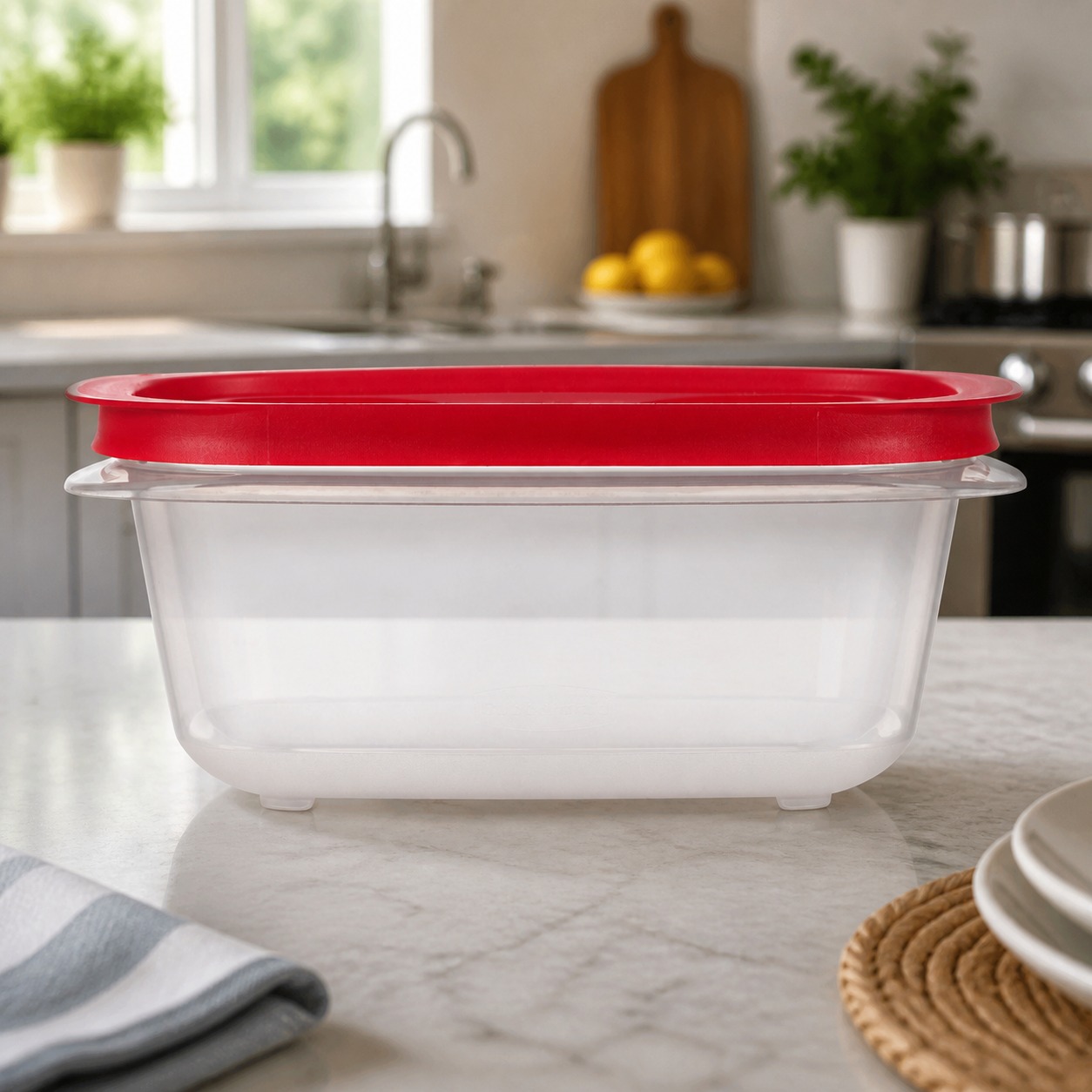 Red Rectangular Food Storage C - огляд і ціна Meal Prep Organizer