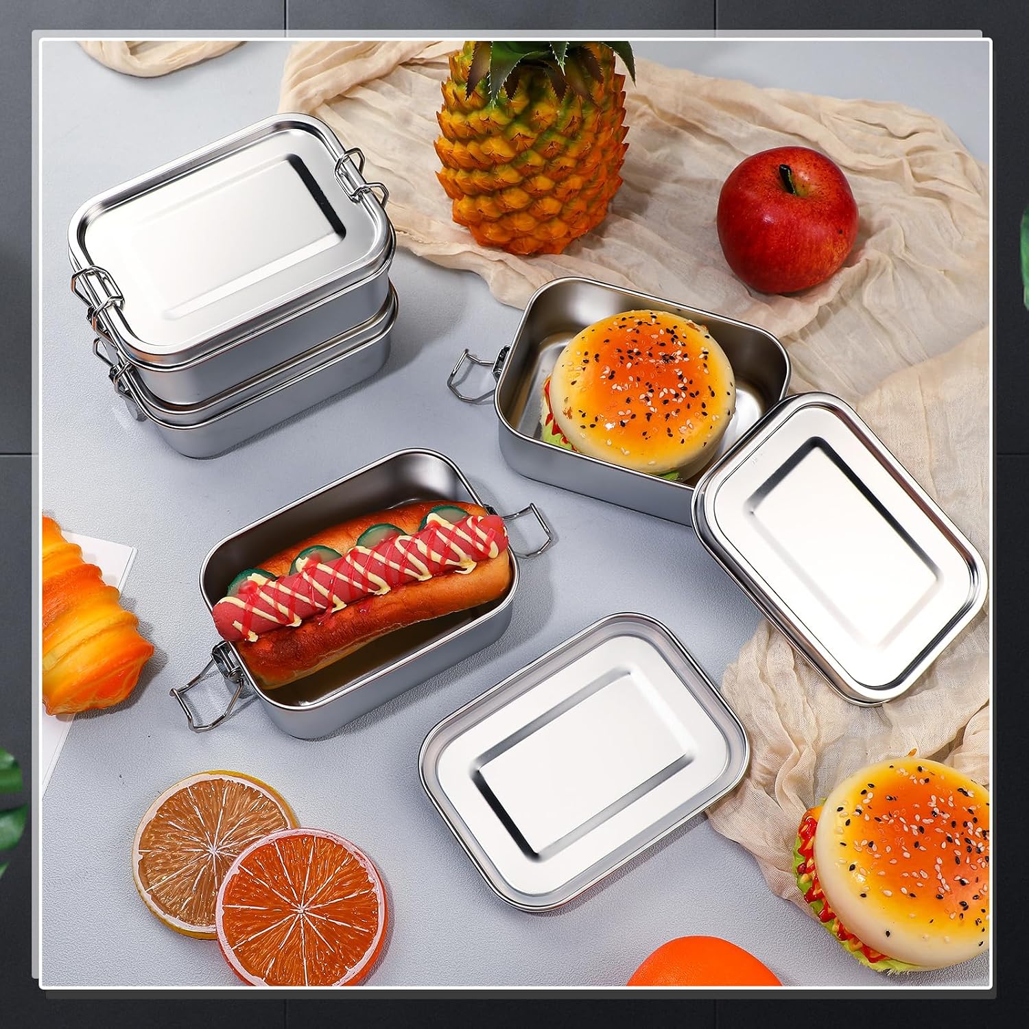 Stainless Steel Food Storage C - огляд і ціна Meal Prep Organizer