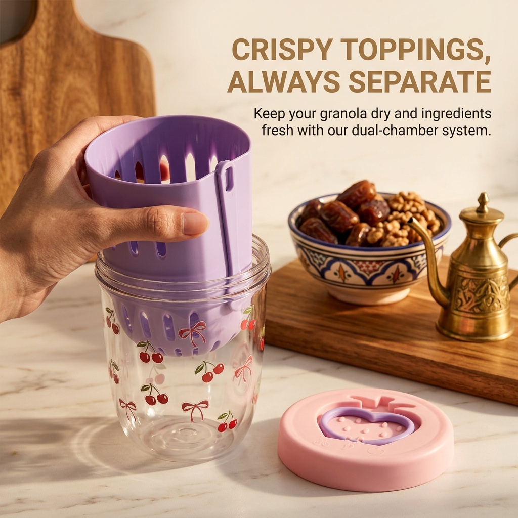 Clear Plastic Overnight Oats C - огляд і ціна Meal Prep Yogurt Containers