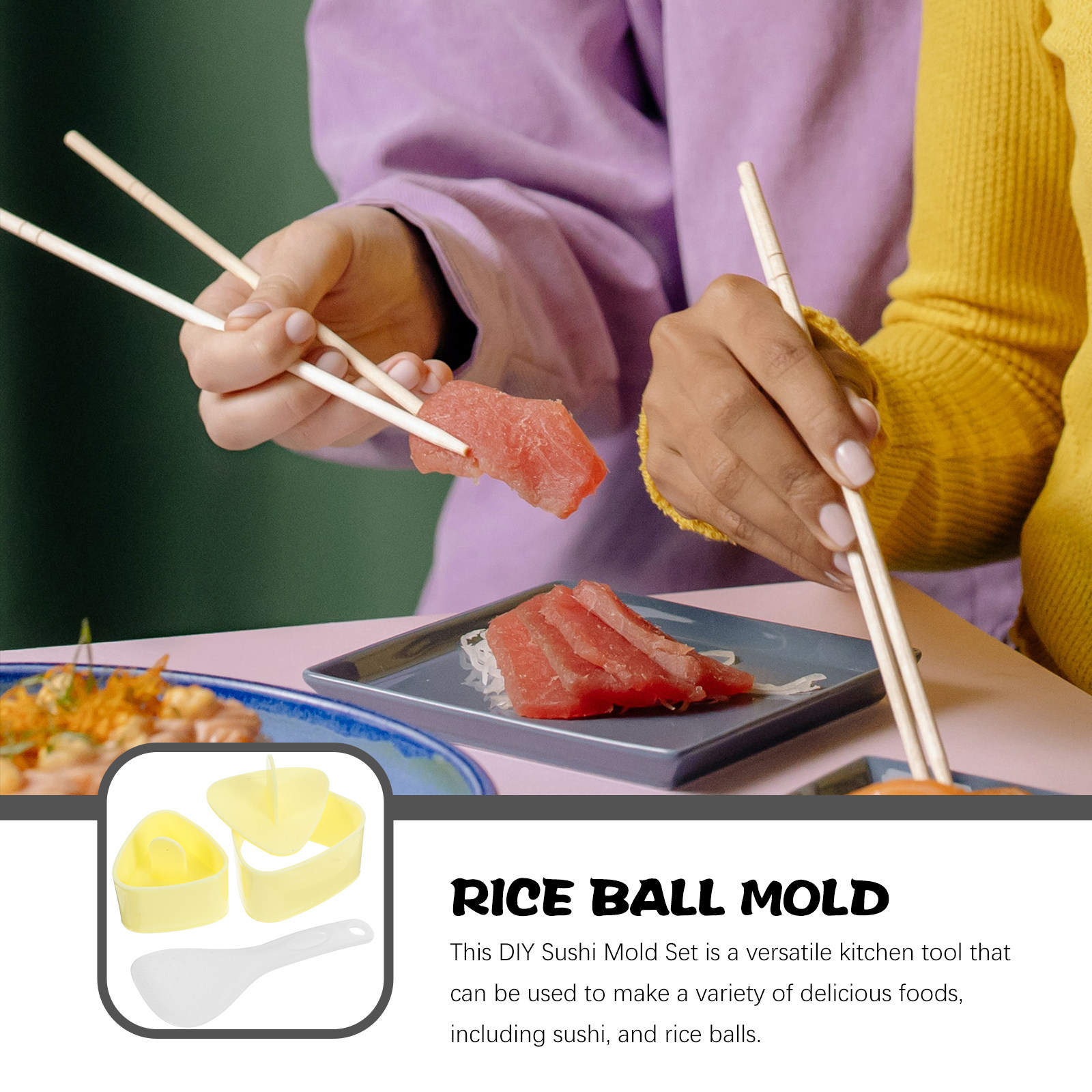 1Set Easy Use Onigiri Rice Mol - огляд і ціна Meal Prep Rice