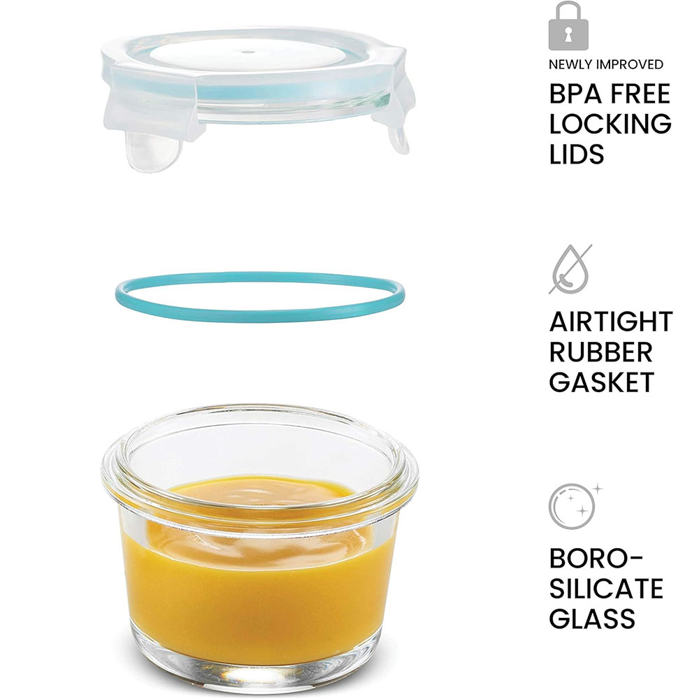 5oz Small Glass Meal Prep Food - огляд і ціна Meal Prep Glass Containers Oven Safe