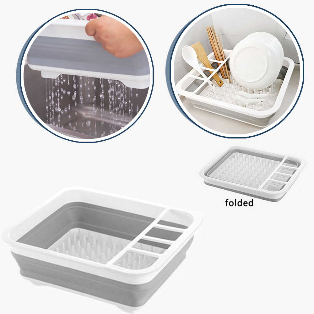 Foldable Dish Drainer Bowl Rac - огляд і ціна Meal Prep Organizer