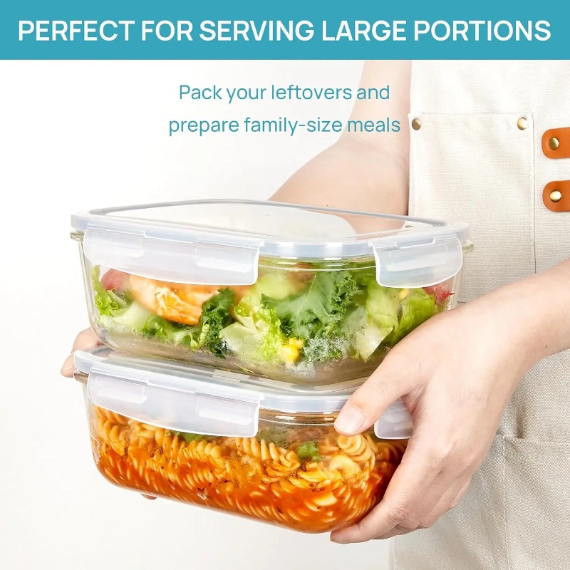 Glass Food Storage Containers  - огляд і ціна Meal Prep Glass Containers Oven Safe