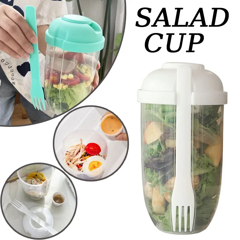 Portable Salad Bowl with Lid a - огляд і ціна Meal Prep Yogurt Containers