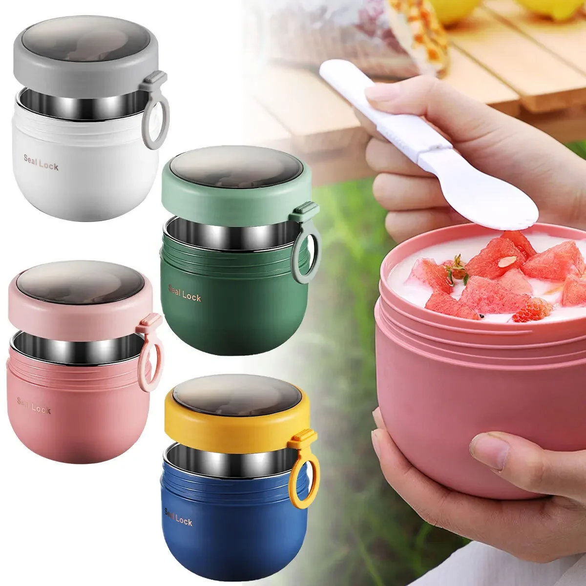 600ml/800ml  Breakfast Cups wi - огляд і ціна Meal Prep Yogurt Containers