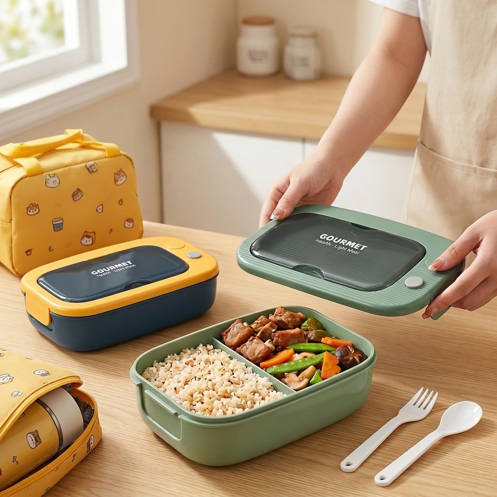 Microwavable Plastic Bento Box - огляд і ціна Meal Prep Dinners