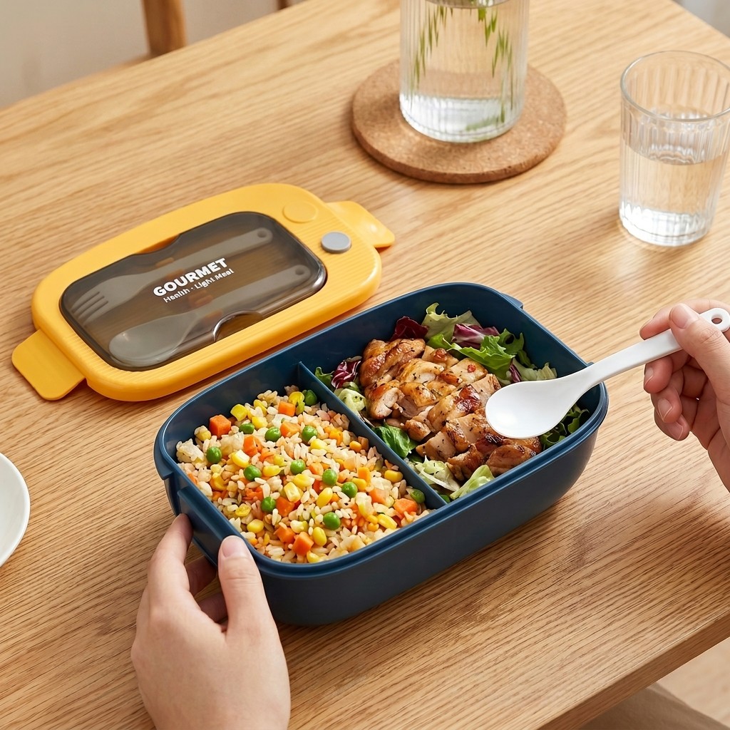 Microwavable Plastic Bento Box - огляд і ціна Meal Prep Dinners