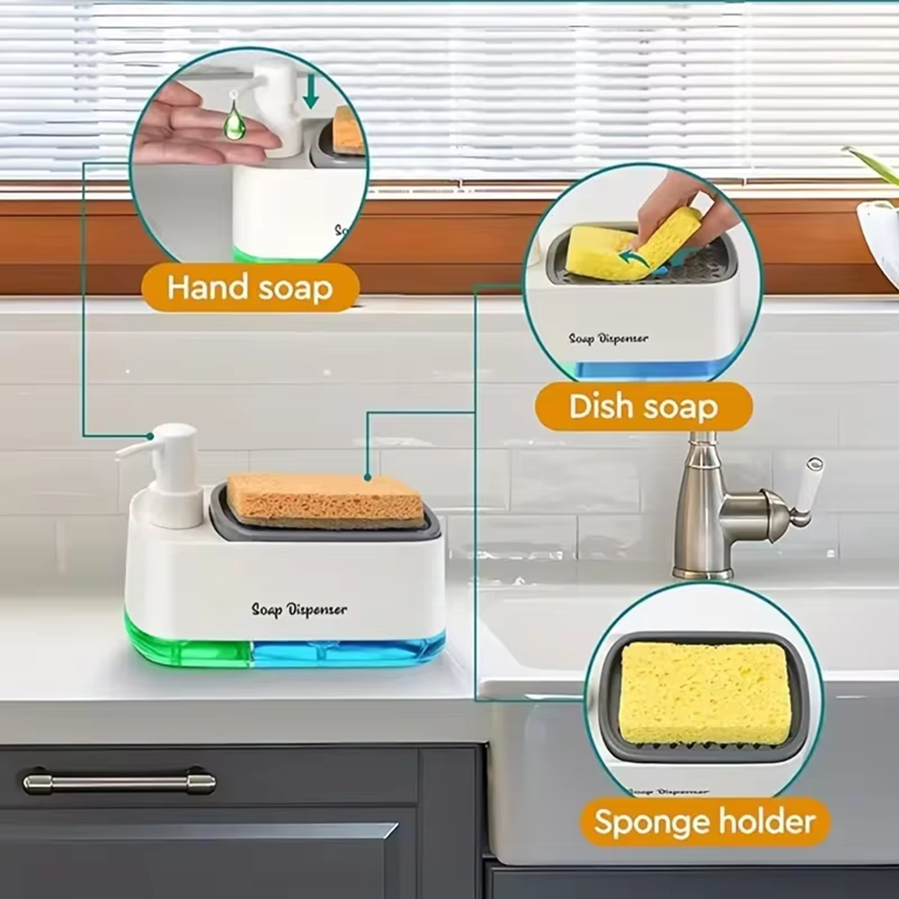 3-in-1 Hand And Dish Soap Disp - огляд і ціна Meal Prep Organizer