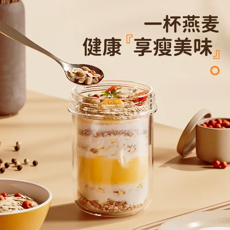 420ML New Breakfast Cups Oatme - огляд і ціна Meal Prep Glass Containers Oven Safe