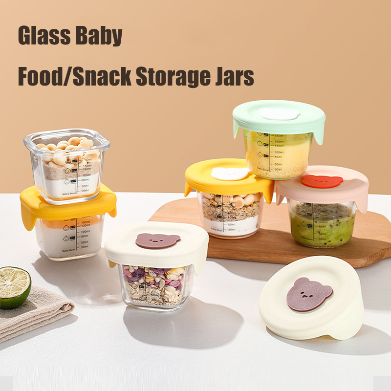 180ml Glass Baby Food Storage  - огляд і ціна Meal Prep Glass Containers Oven Safe