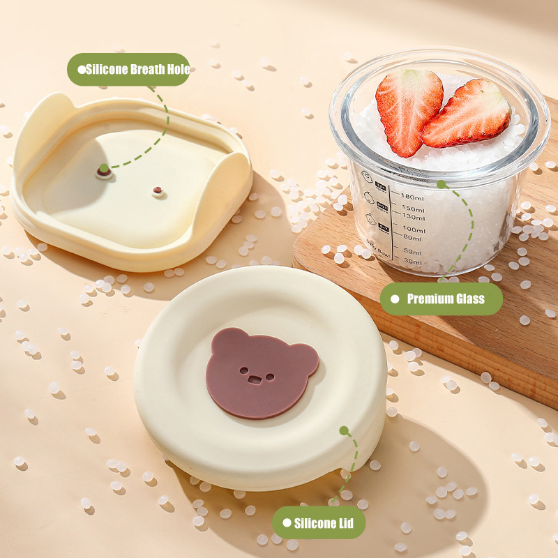 180ml Glass Baby Food Storage  - огляд і ціна Meal Prep Glass Containers Oven Safe