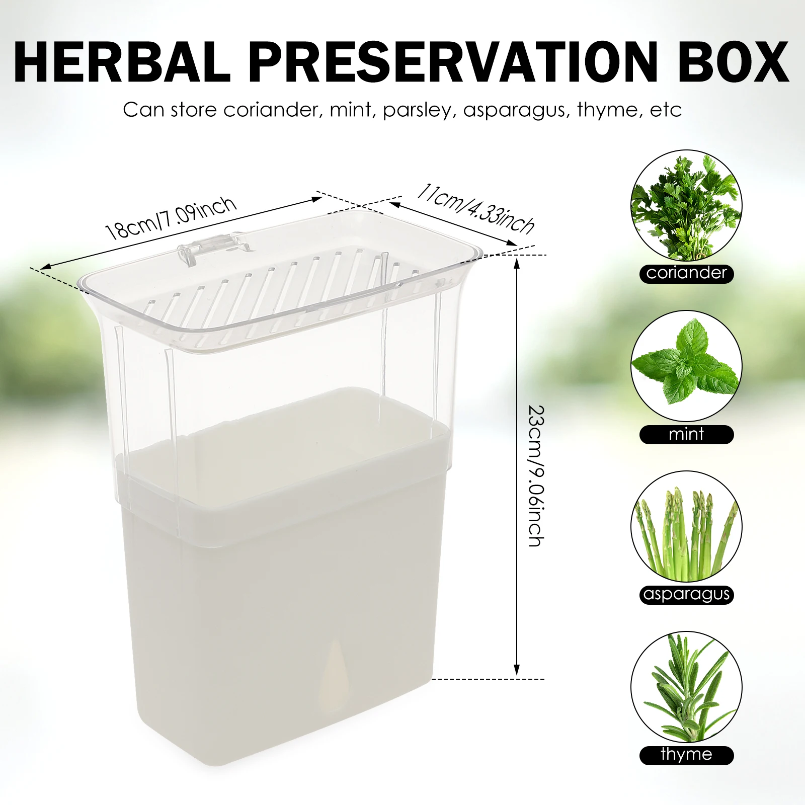 Clear Herb Saver Storage Conta - огляд і ціна Herb Keeper Bottle