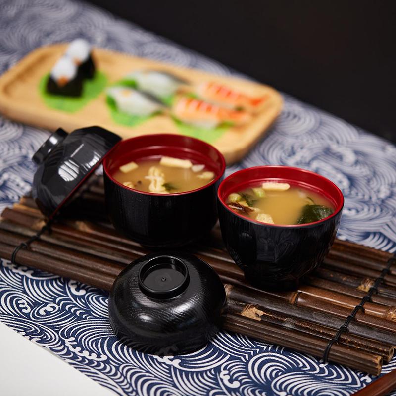 2 Tone Miso Soup Bowl with Lid - огляд і ціна Meal Prep Rice
