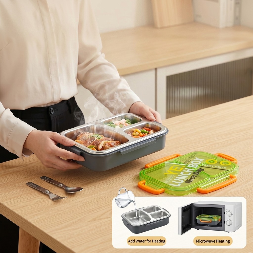 Microwavable 304 Stainless Ste - огляд і ціна Meal Prep Dinners