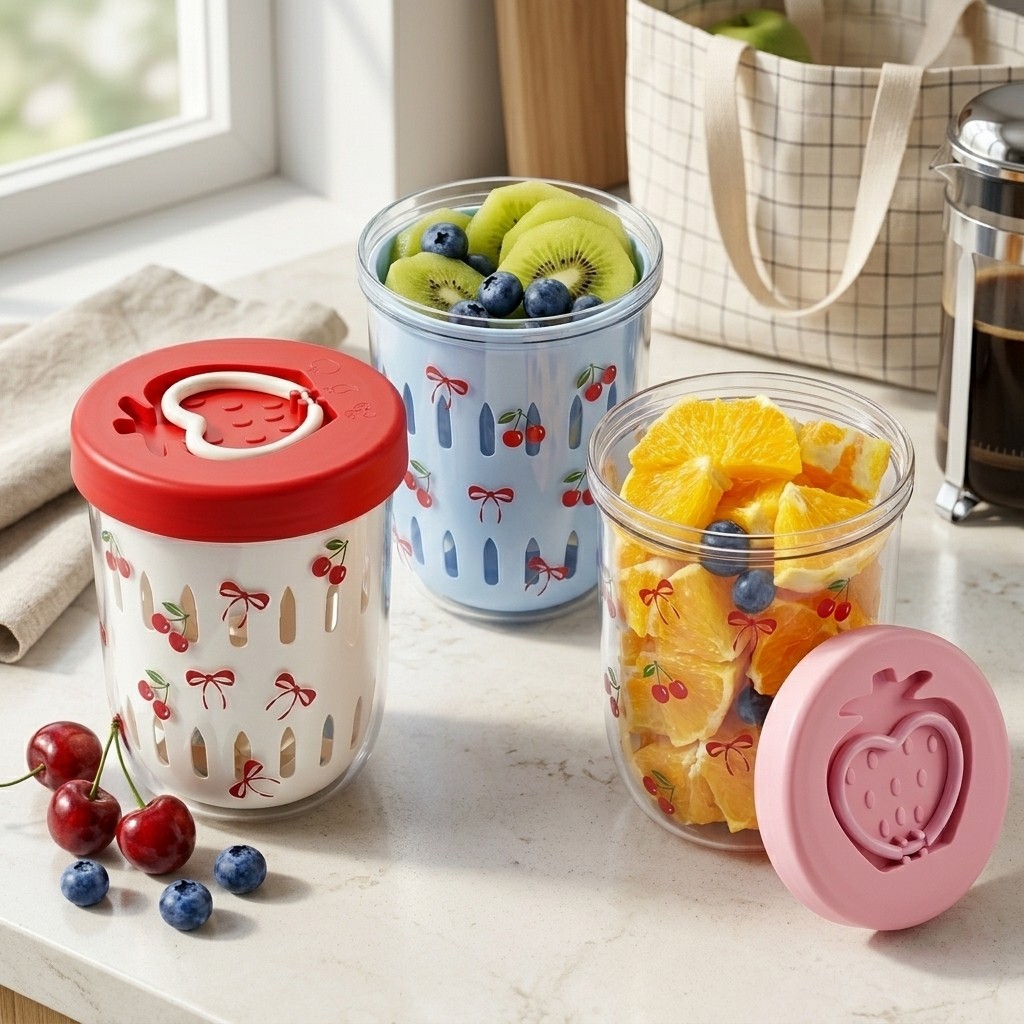 Plastic Salad Container with L - огляд і ціна Meal Prep Yogurt Containers