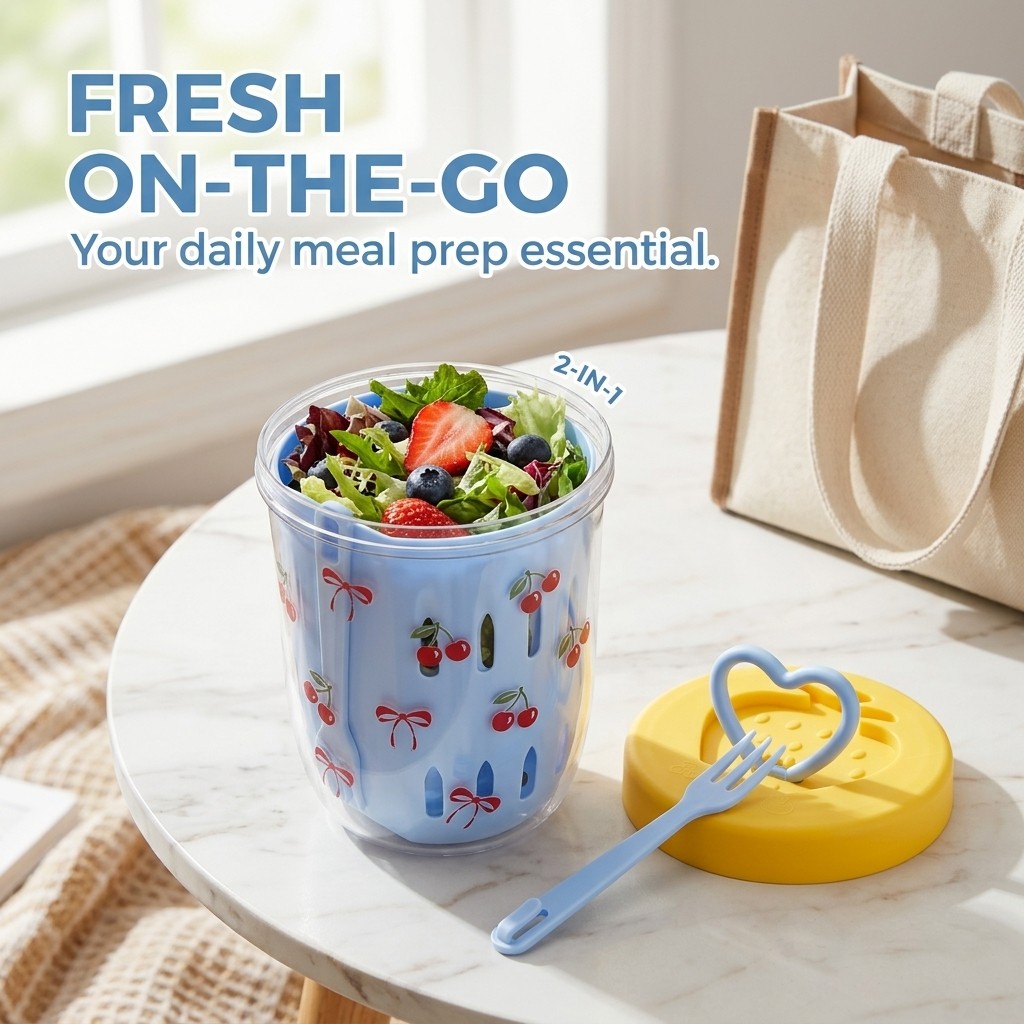 Plastic Salad Container with L - огляд і ціна Meal Prep Yogurt Containers