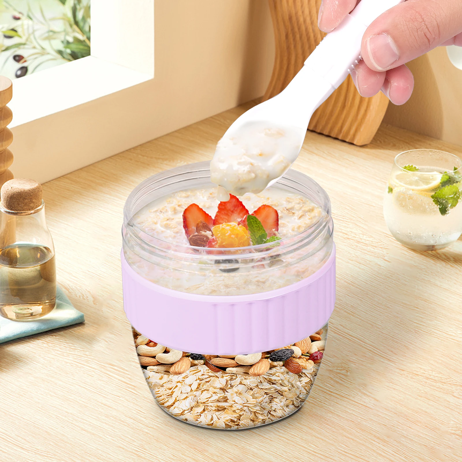 Double Layer Overnight Oats Co - огляд і ціна Meal Prep Yogurt Containers