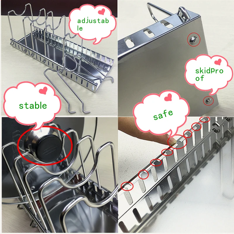 304 Stainless Steel Adjustable - огляд і ціна Meal Prep Organizer